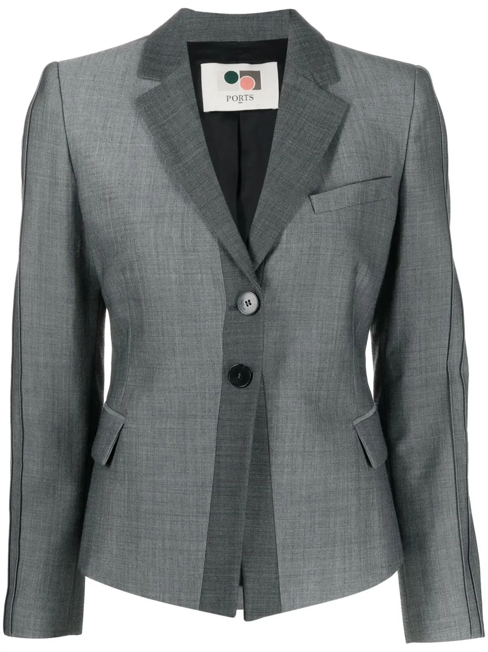 

Ports 1961 seam-detail double-breasted blazer - Grey