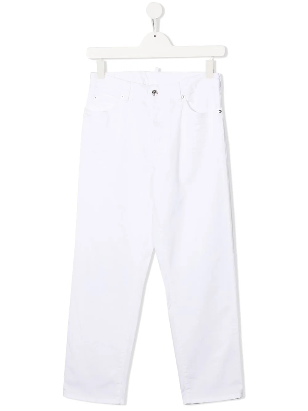 

Dsquared2 Kids pants de mezclilla rectos - Blanco