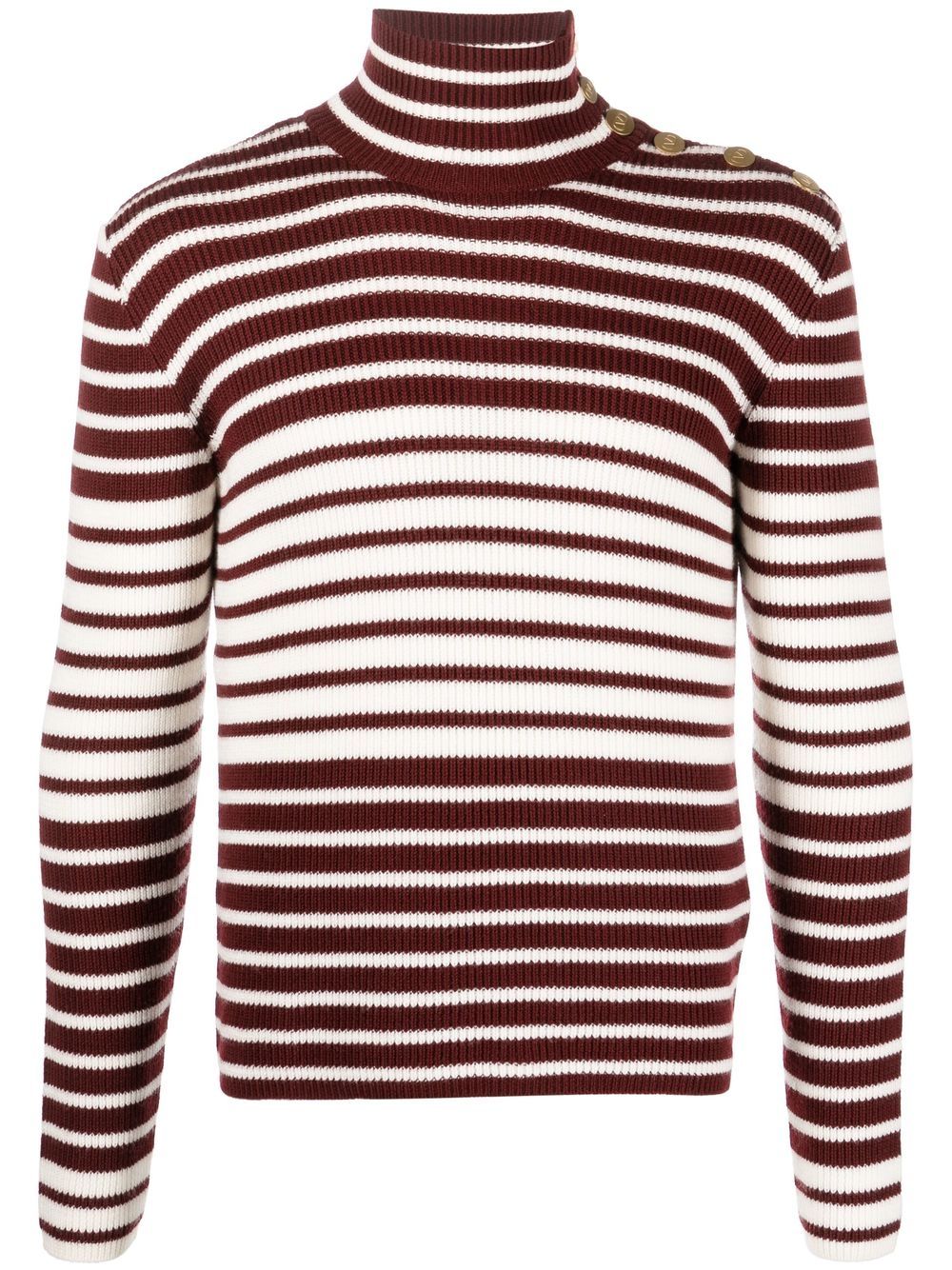 Valentino Garavani striped wool jumper - White