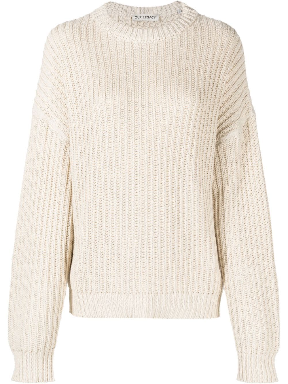 Image 1 of OUR LEGACY Sonar intarsia-knit jumper