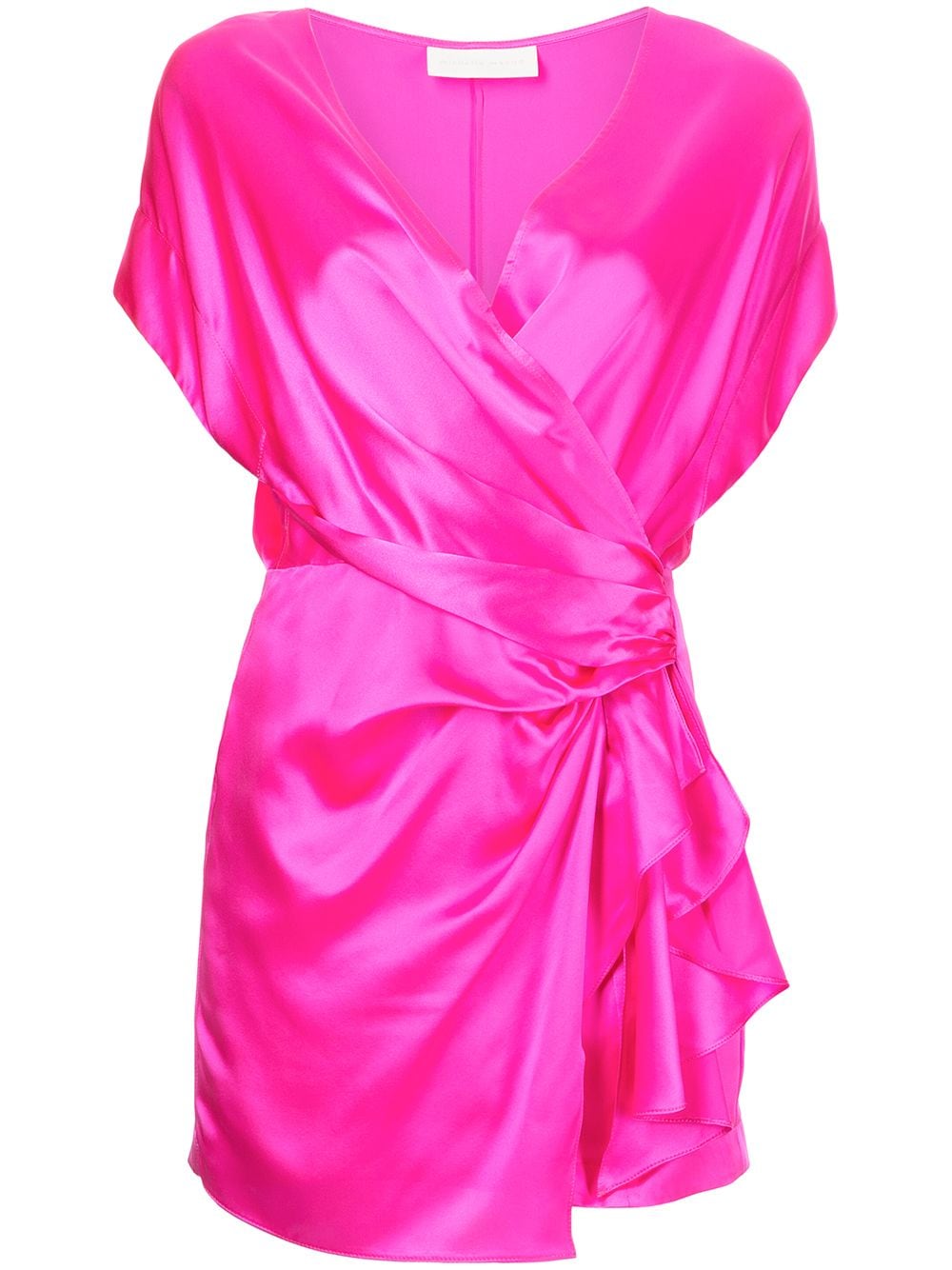 Michelle Mason draped-detail Mini Dress - Farfetch