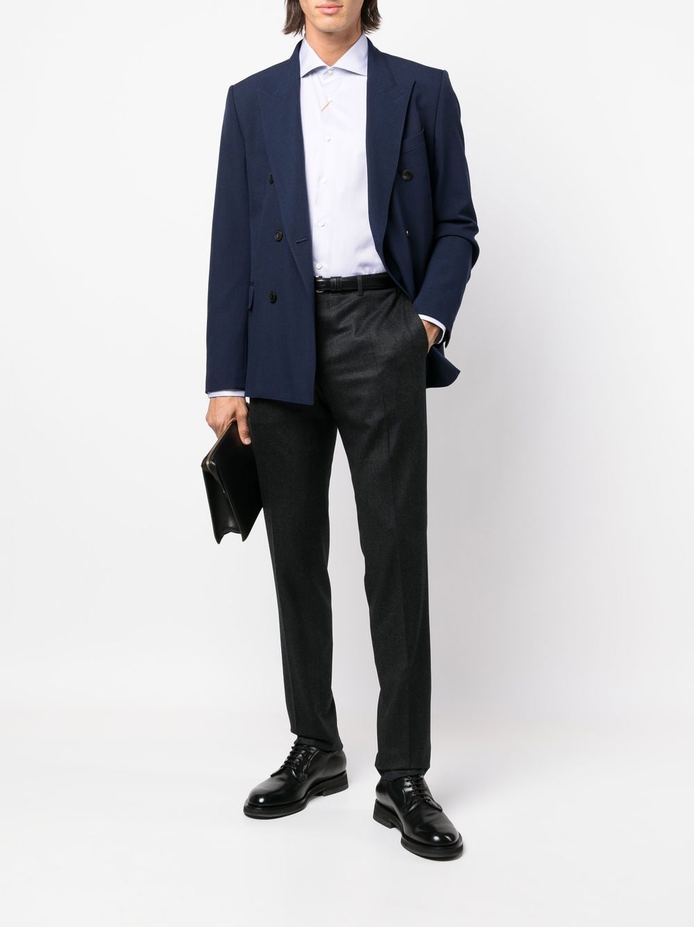 Canali Straight pantalon - Grijs