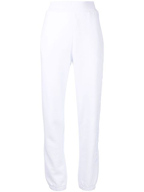 Moncler embossed-logo cotton track pants