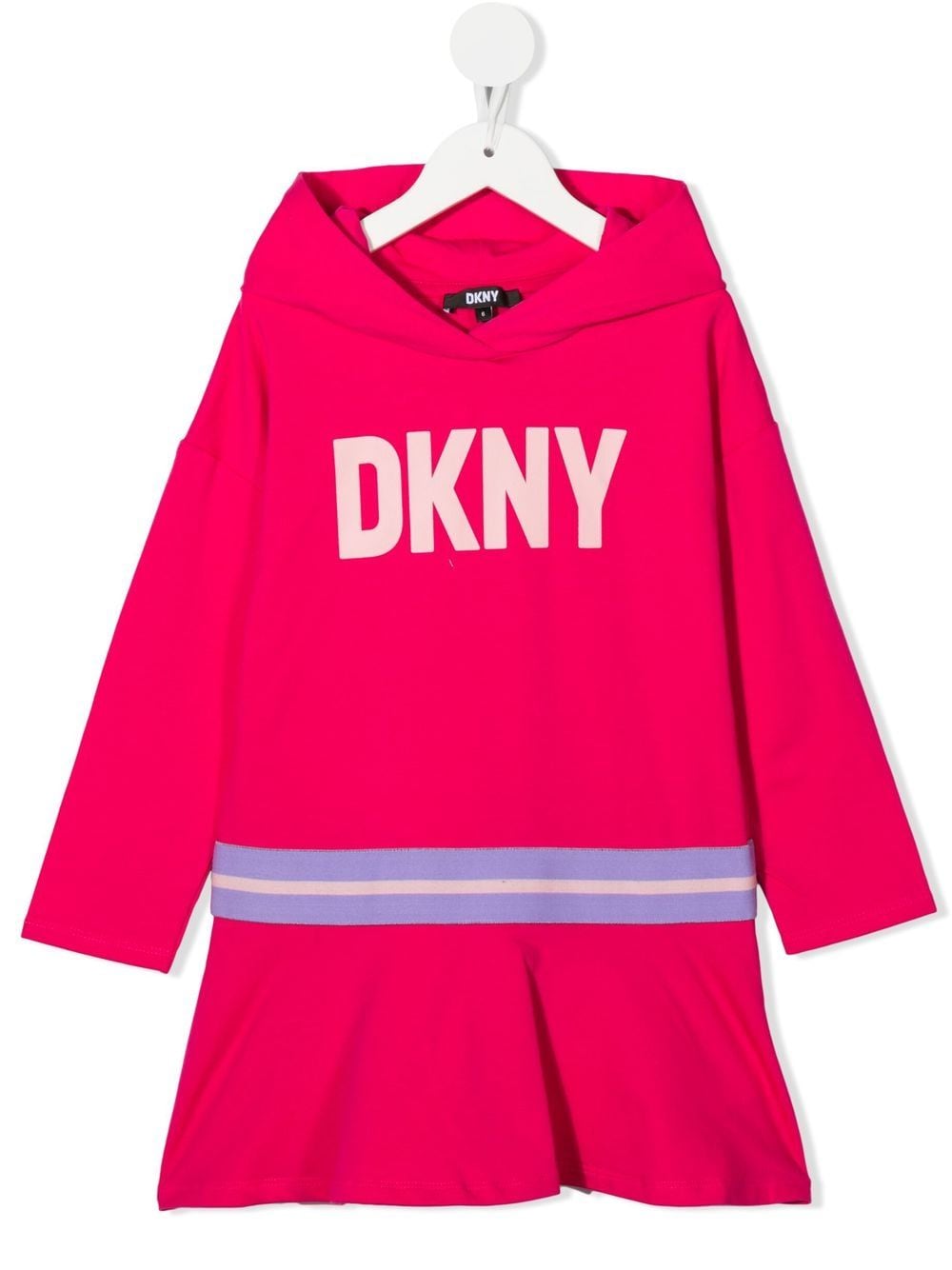 Image 1 of Dkny Kids logo-print hooded dress