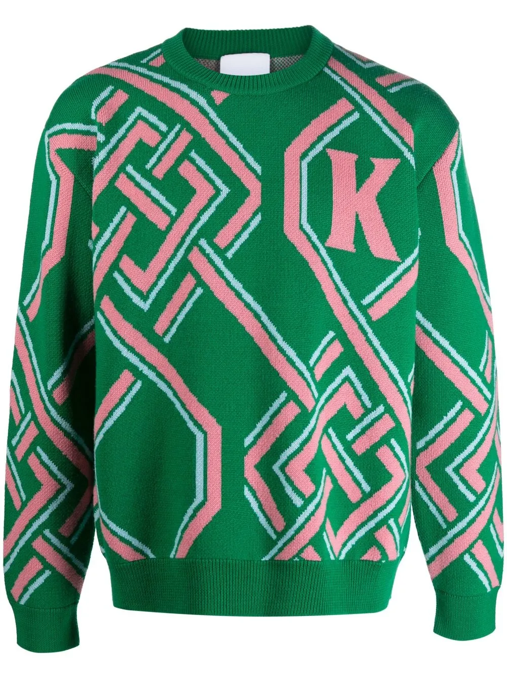 

Koché suéter tejido con logo en intarsia - Verde