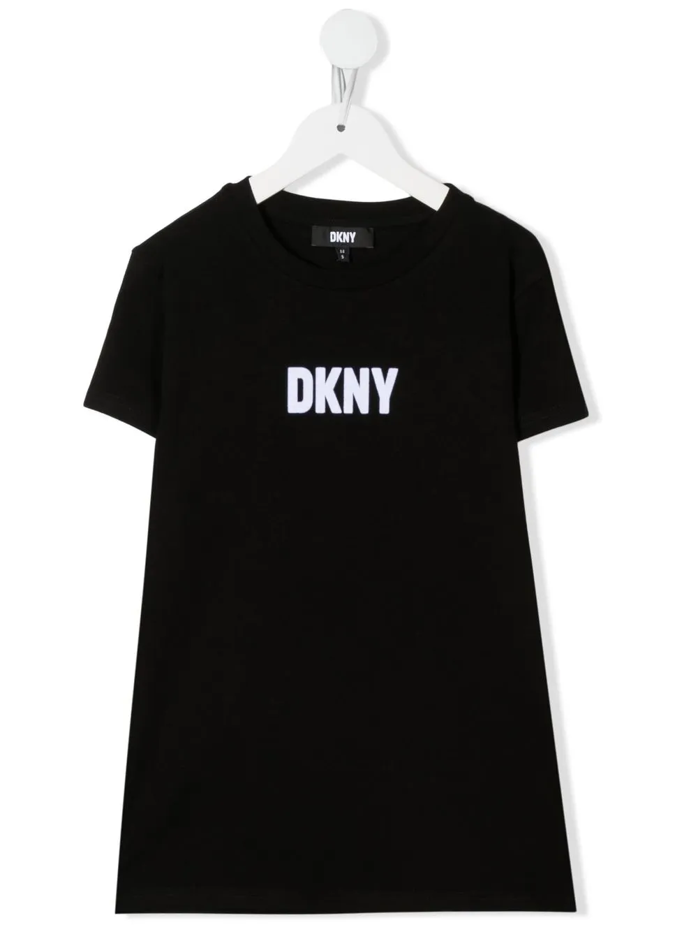 

Dkny Kids playera con logo estampado - Negro