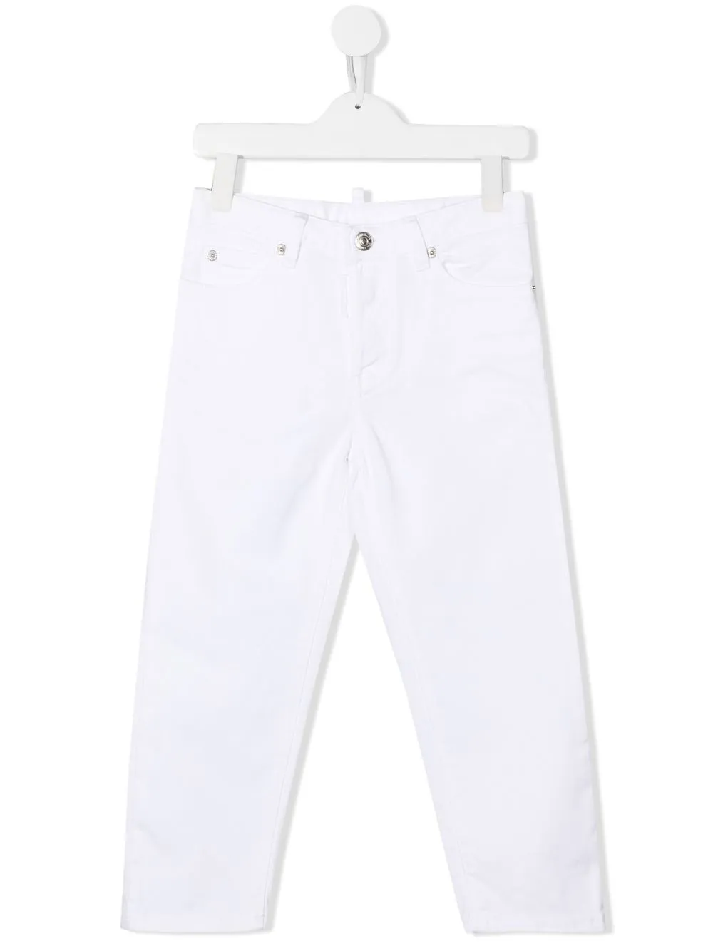 

Dsquared2 Kids pants de mezclilla rectos - Blanco