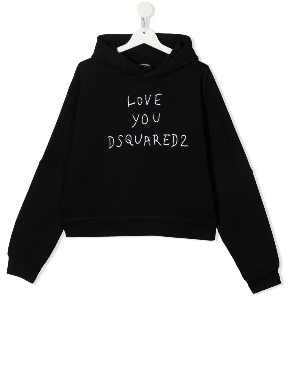 

Dsquared2 Kids hoodie con logo bordado - Negro