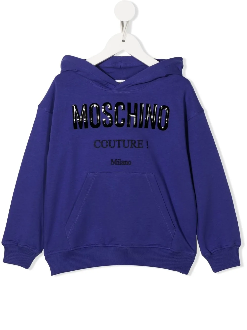 

Moschino Kids hoodie con logo estampado - Morado