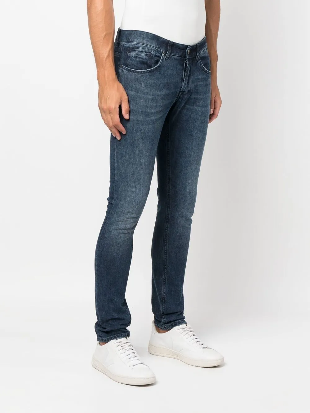  Dondup Klassische Skinny Jeans   Blau 