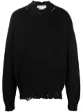 Marni Twisted crew-neck jumper - Black