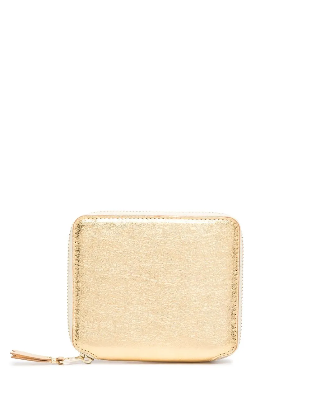 

Comme Des Garçons Wallet vertical zip-fastening wallet - Gold