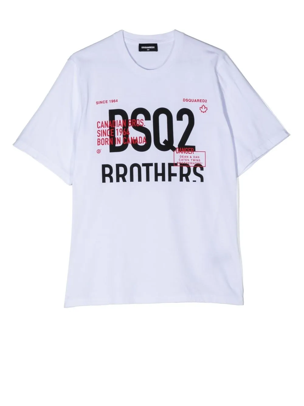 

Dsquared2 Kids playera con logo estampado - Blanco