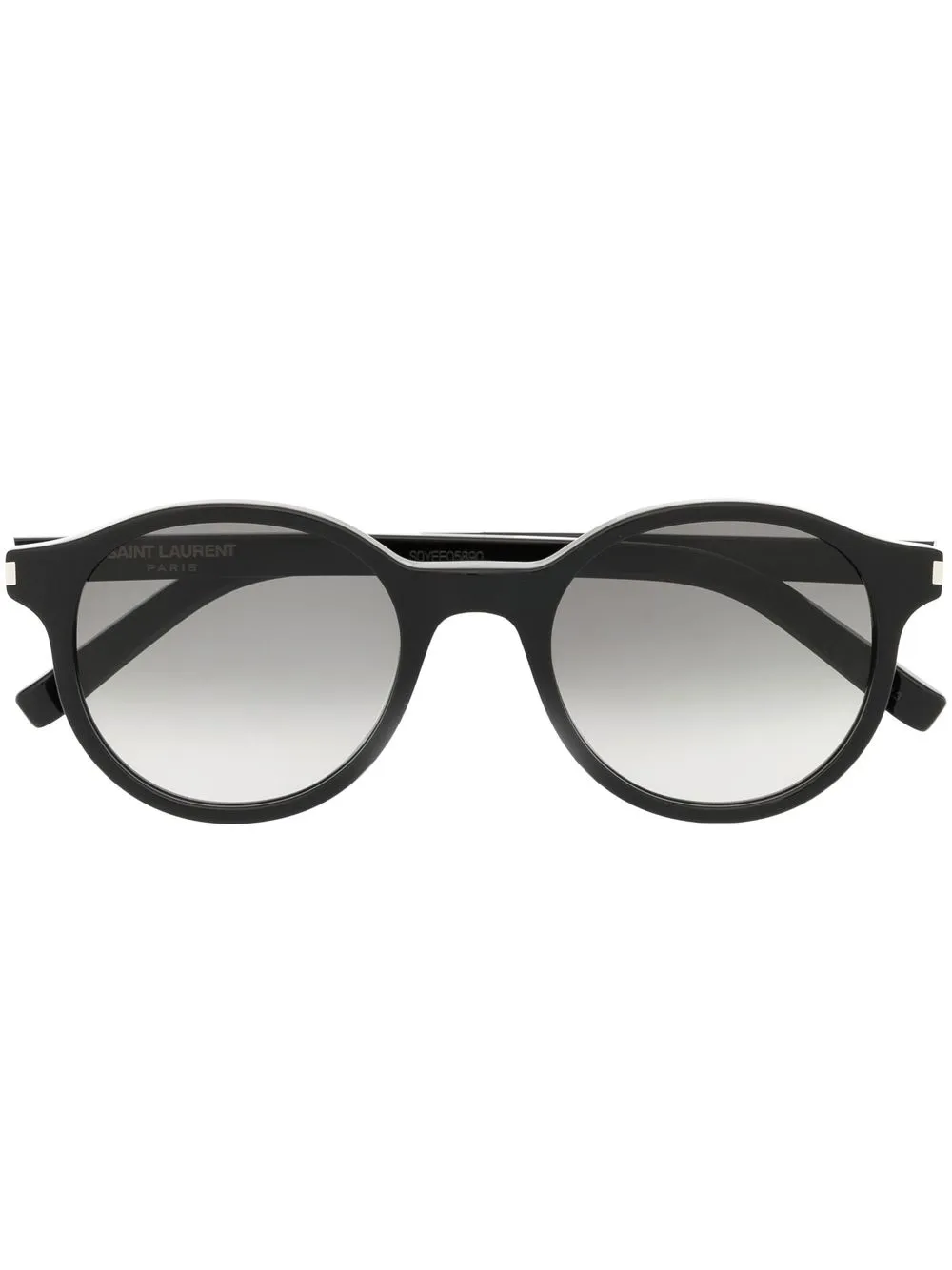 

Saint Laurent Eyewear gradient-lens round-frame sunglasses - Black