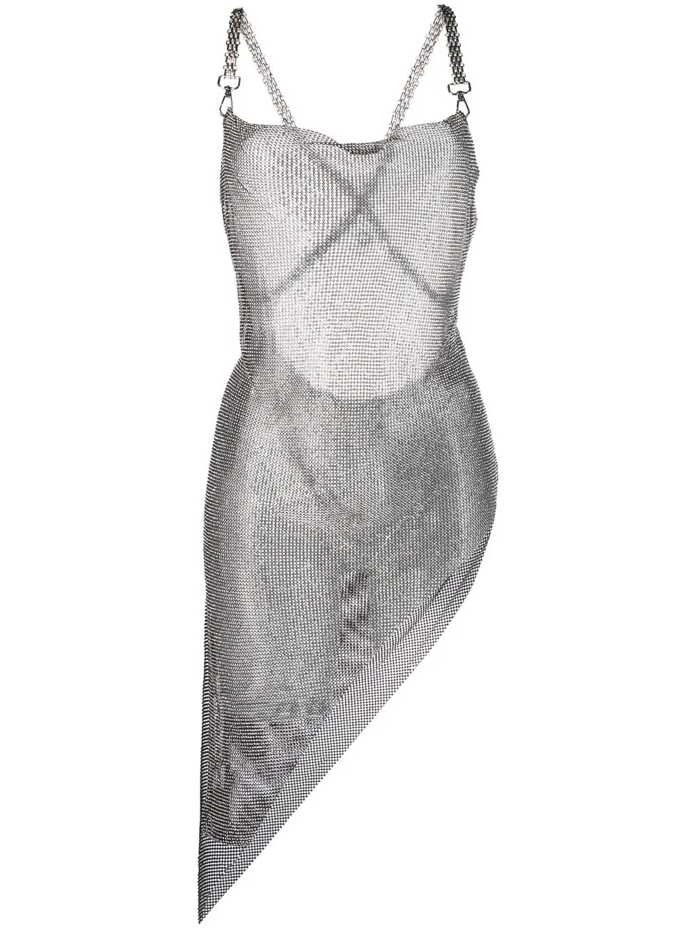 

Santa Brands Miami rhinestone-embellished asymmetric dress - Black