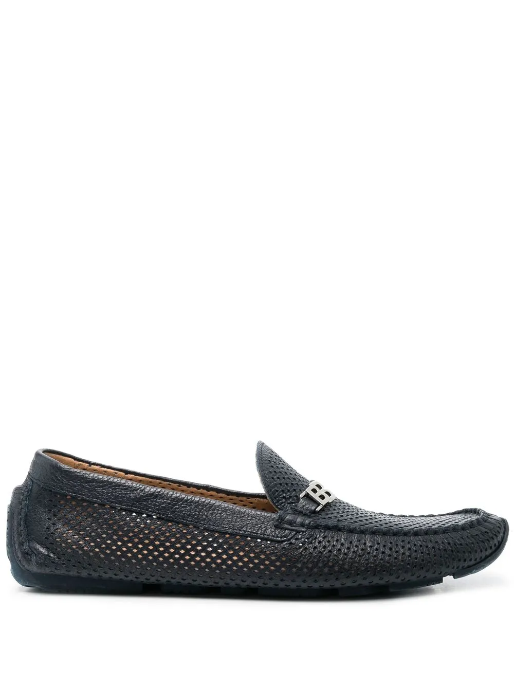 

Baldinini side logo-plaque detail loafers - Blue