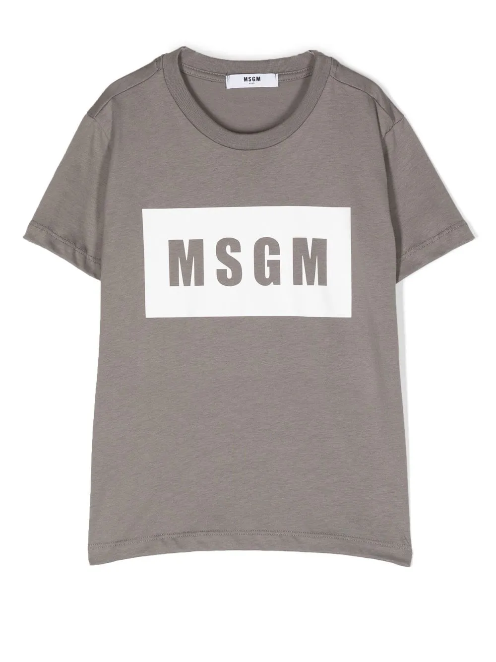 

MSGM Kids playera con logo estampado - Negro