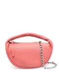 BY FAR textured-leather tote bag - Pink