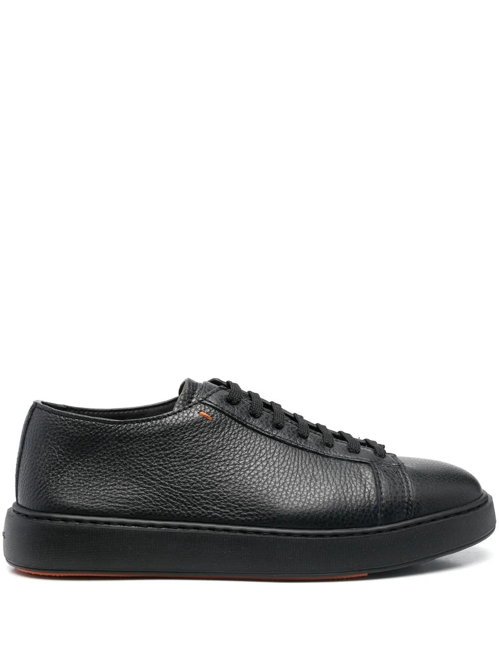 

Santoni calf leather low-top sneakers - Black