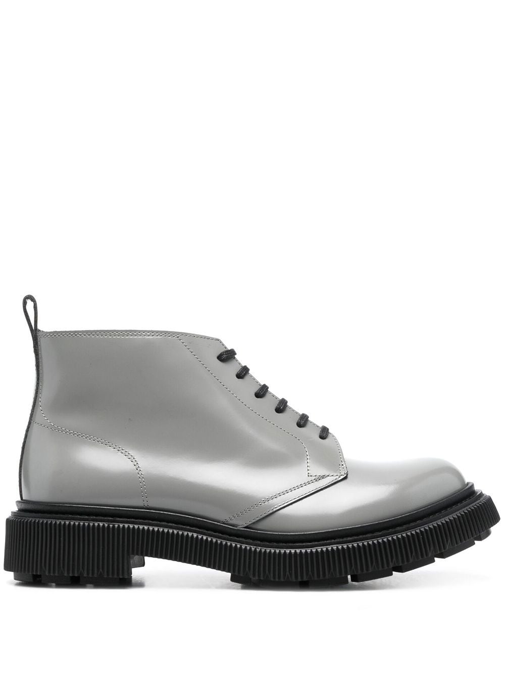 Adieu Type 121 Leather Ankle Boots In Grey