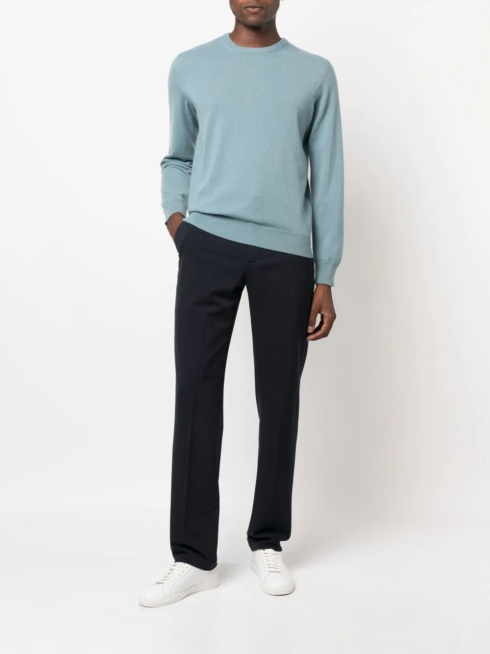 Zegna Kasjmier trui - Blauw