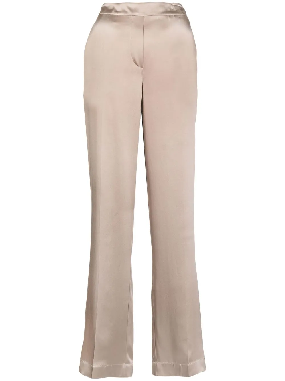 

JOSEPH wide-leg silk trousers - Brown