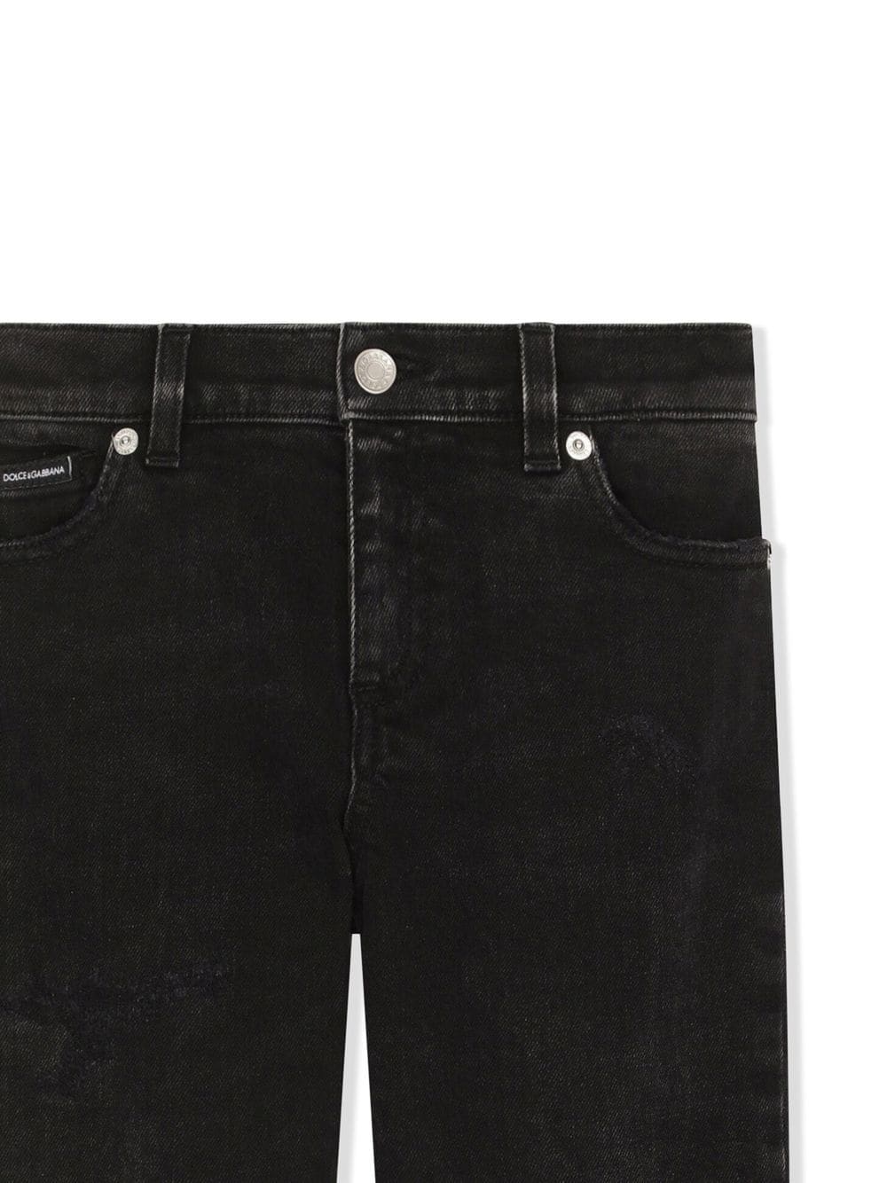 Shop Dolce & Gabbana Graffiti-print Straight-leg Jeans In Black