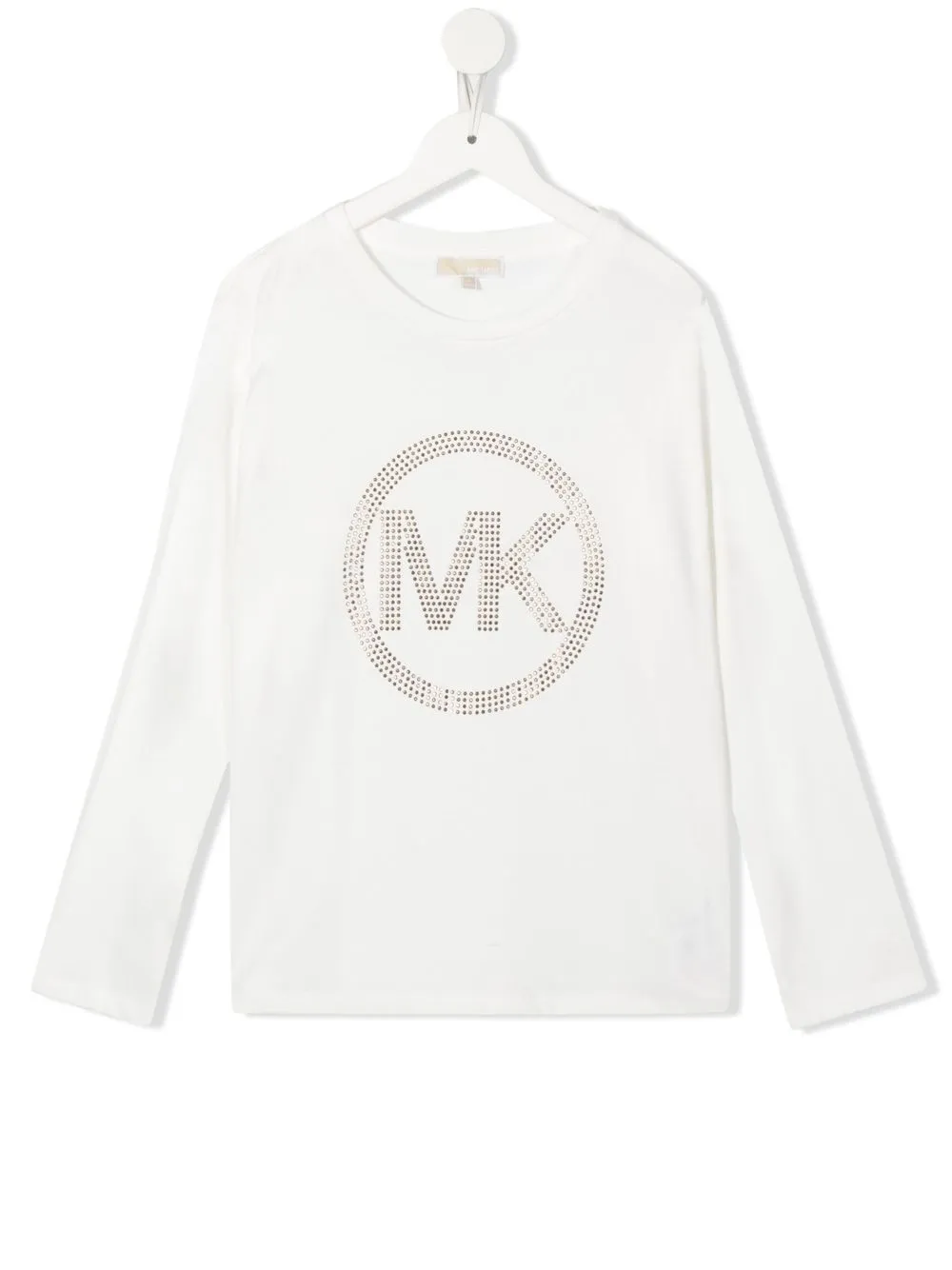 

Michael Kors Kids playera con logo de lentejuelas - Blanco