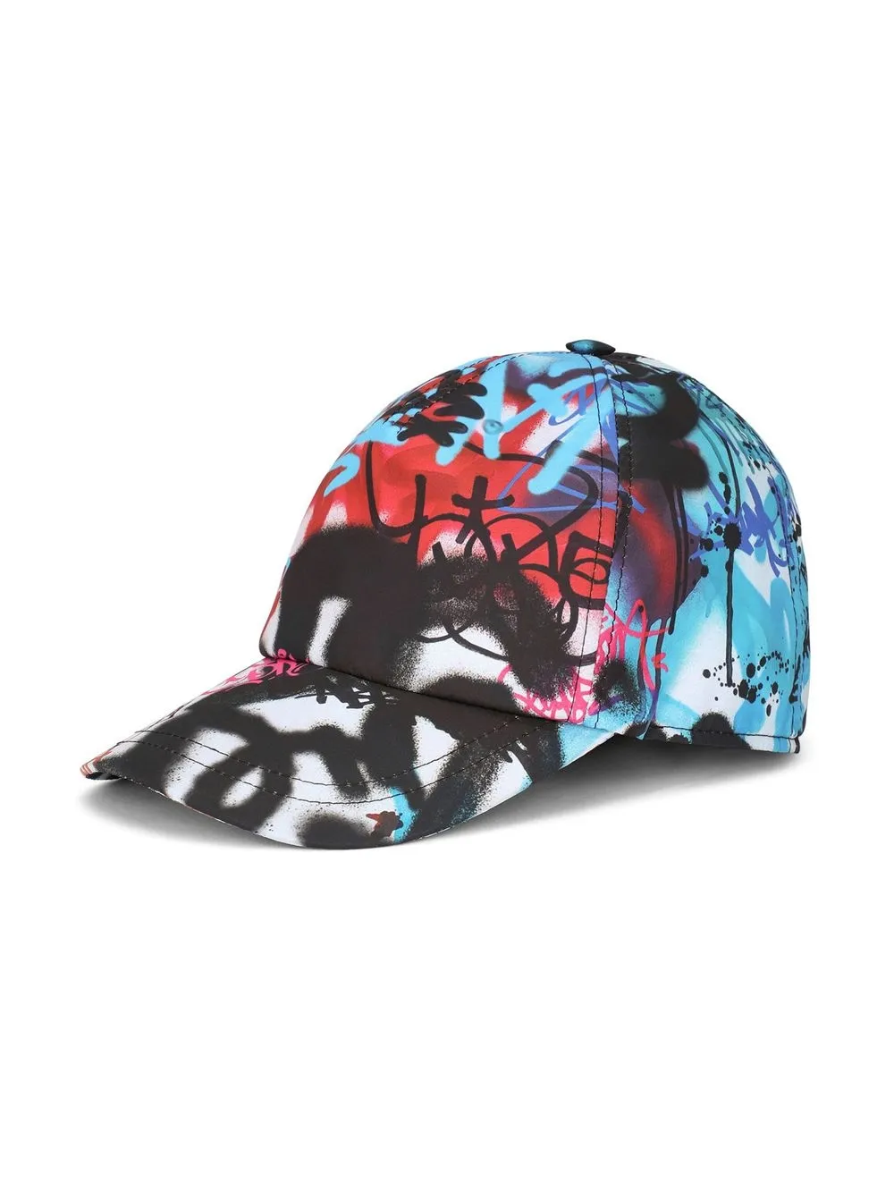 

Dolce & Gabbana Kids gorra con estampado de Graffiti - Negro