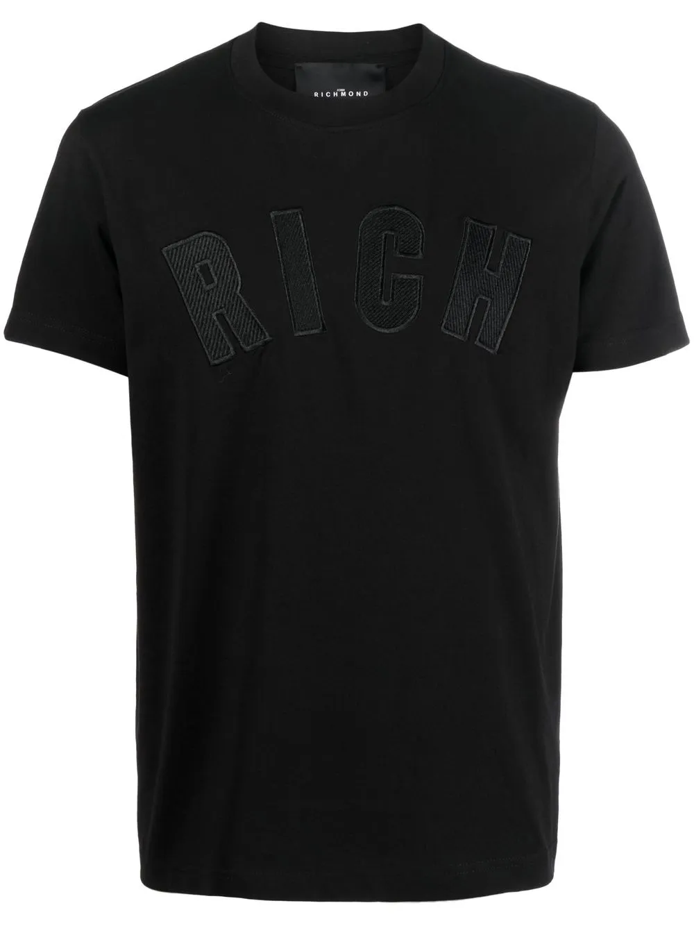 

John Richmond playera con aplique del logo - Negro