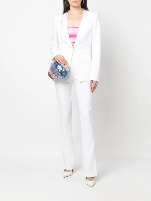 Fitted white blazer on sale womens