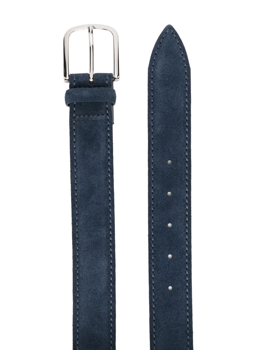 Shop Orciani Buckle-fastening Leather Belt In Blau