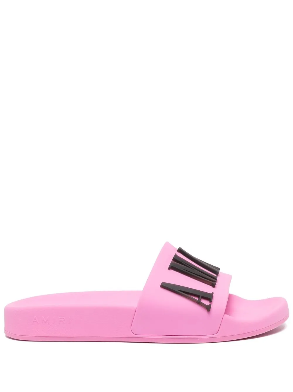 

AMIRI debossed-logo pool slides - Pink