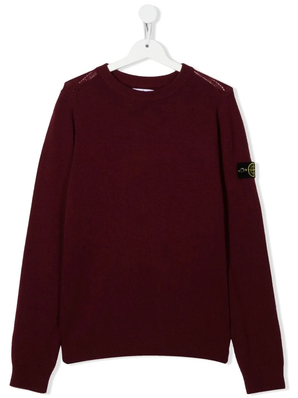

Stone Island Junior suéter con parche de brújula - Rojo