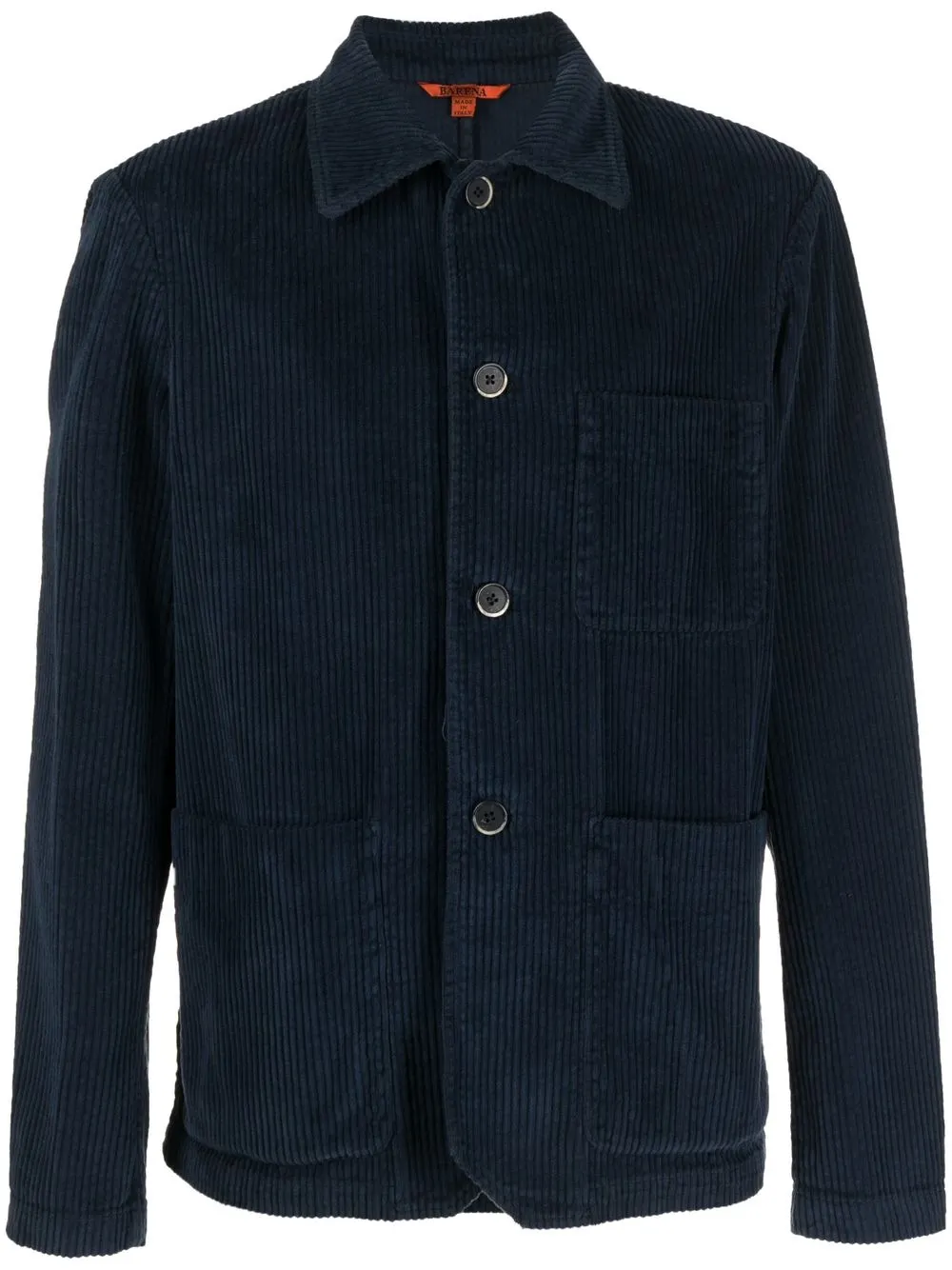 

Barena corduroy buttoned shirt jacket - Blue