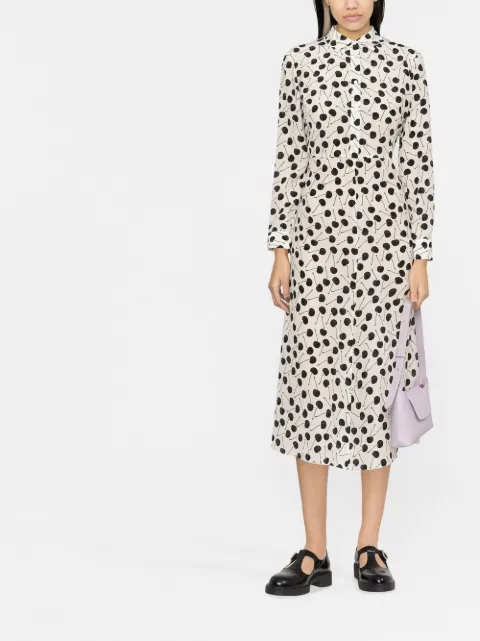 RED Valentino チェリープリント シャツドレス