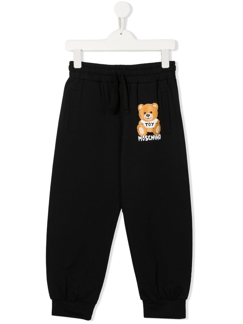 

Moschino Kids Teddy Bear-print track pants - Black