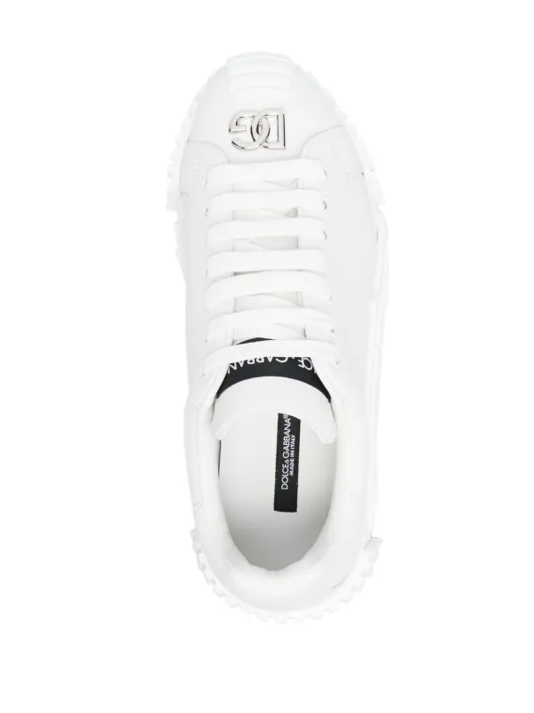 logo-lettering low-top sneakers