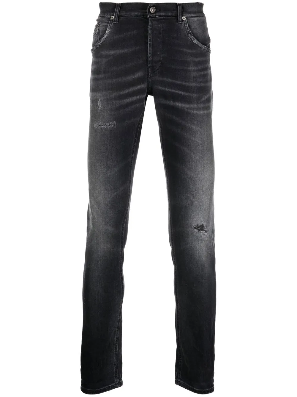 

DONDUP distressed slim-cut jeans - Black