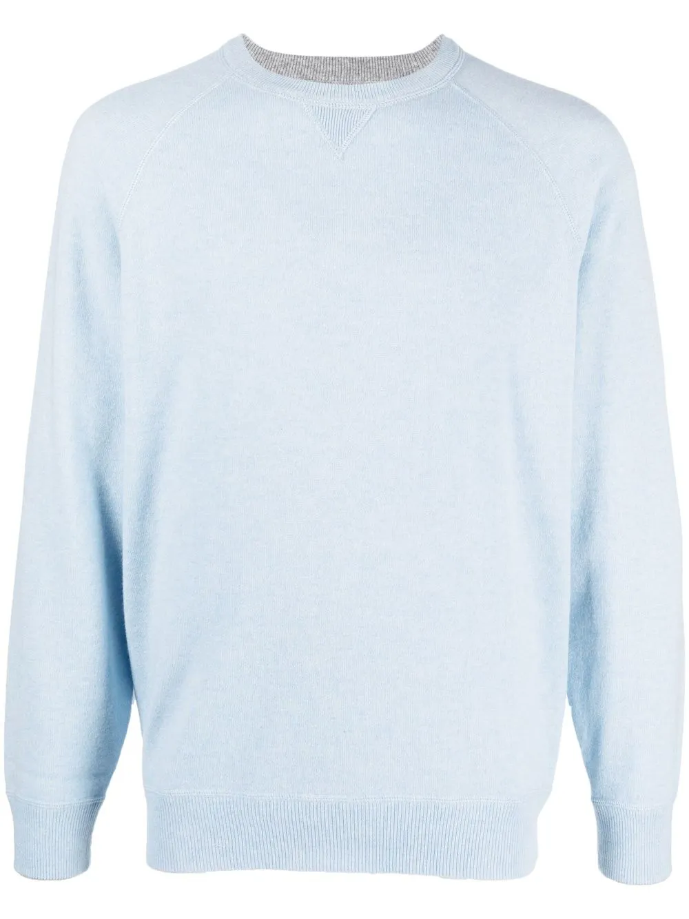 

Brunello Cucinelli fine-knit crew-neck jumper - Blue