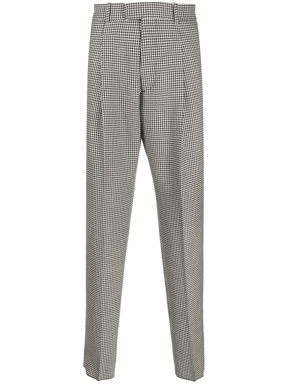 

Alexander McQueen pantalones tapered con motivo pied de poule - Blanco