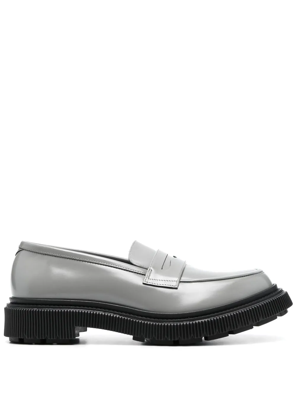 Adieu Type 159 Leather Loafers In Grey