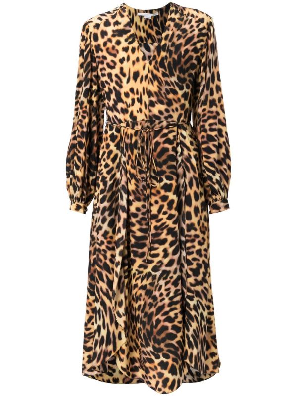 Midi length on sale leopard print dress