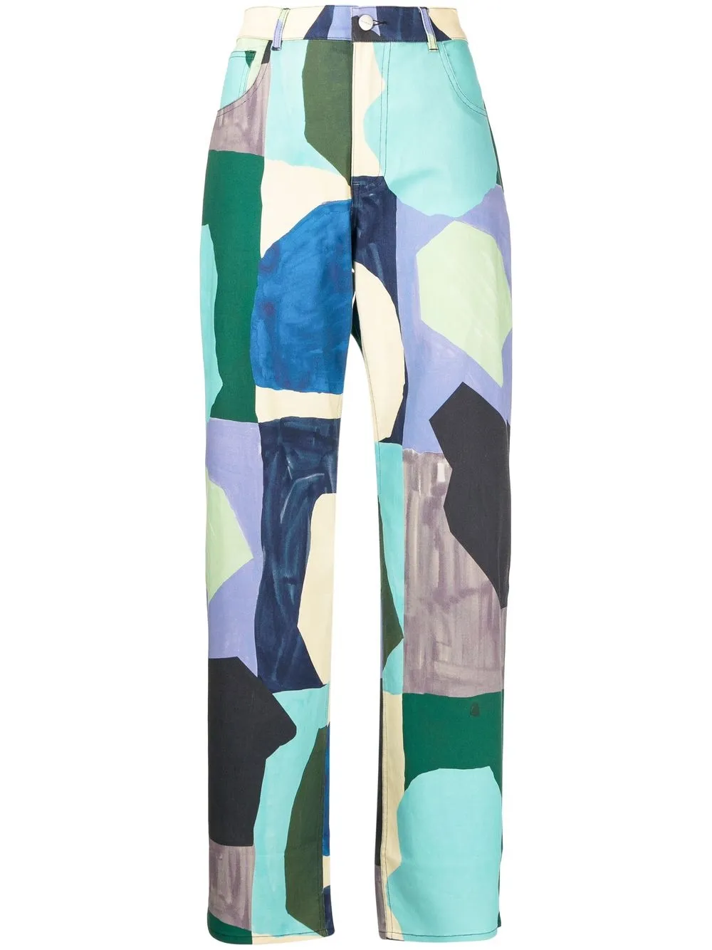 

Miaou Fargo abstract-print trousers - Multicolour