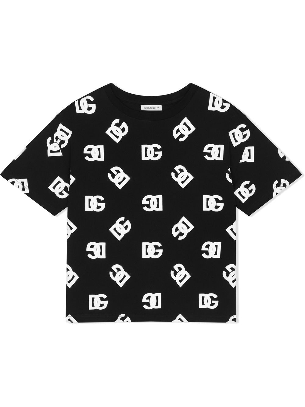Dolce & Gabbana Logo-print Cotton T-shirt In Black