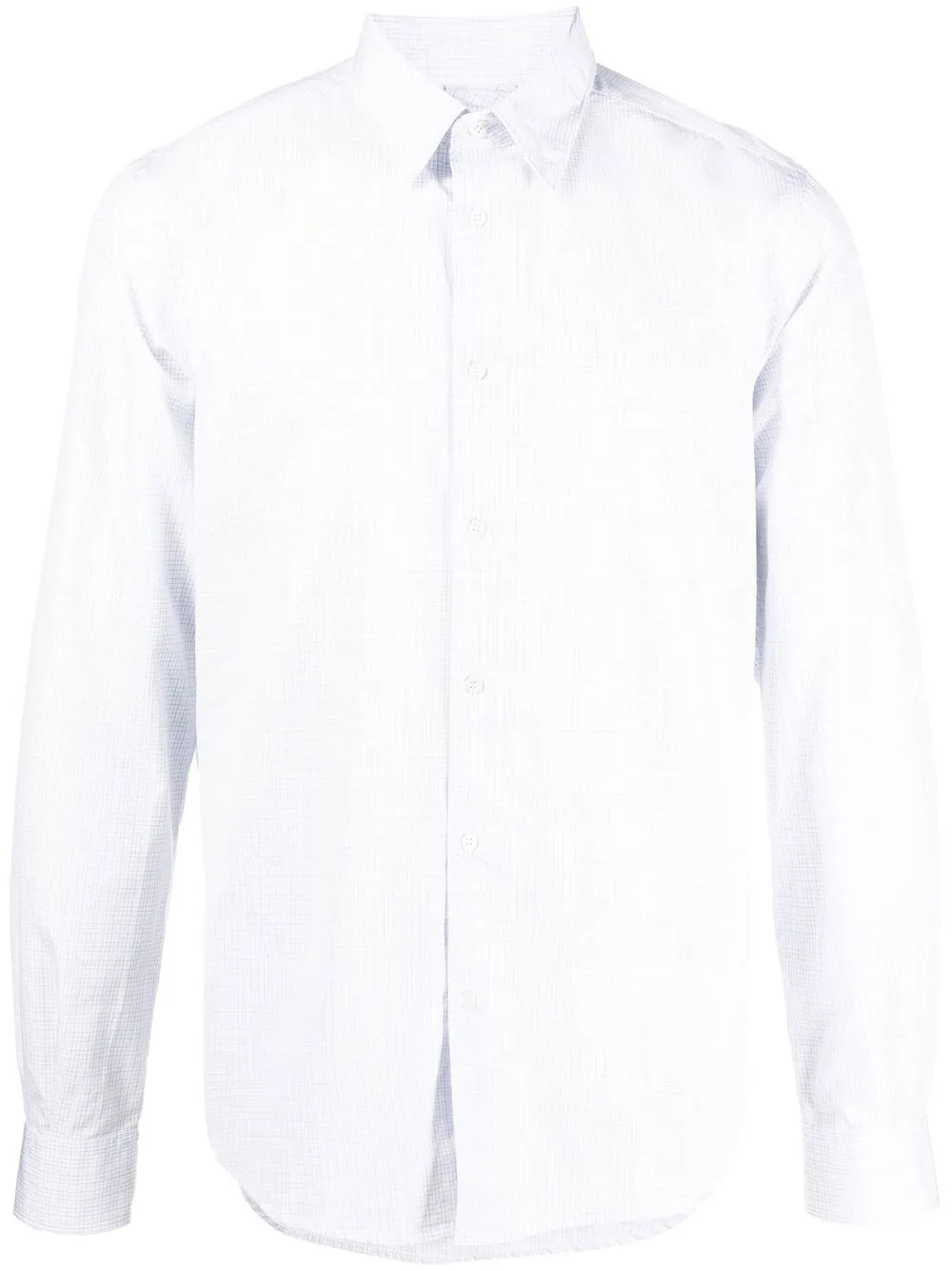 

ASPESI camisa con botones y cuadros estampados - Blanco