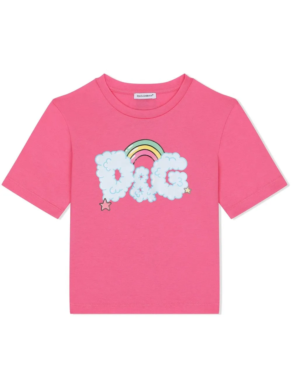 

Dolce & Gabbana Kids playera con logo estampado - Rosado