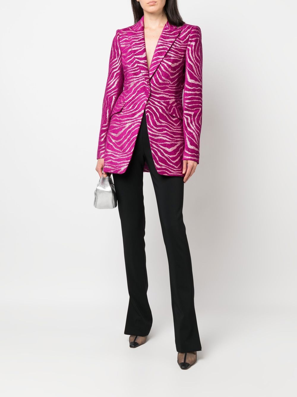 Genny Blazer met zebraprint - Roze