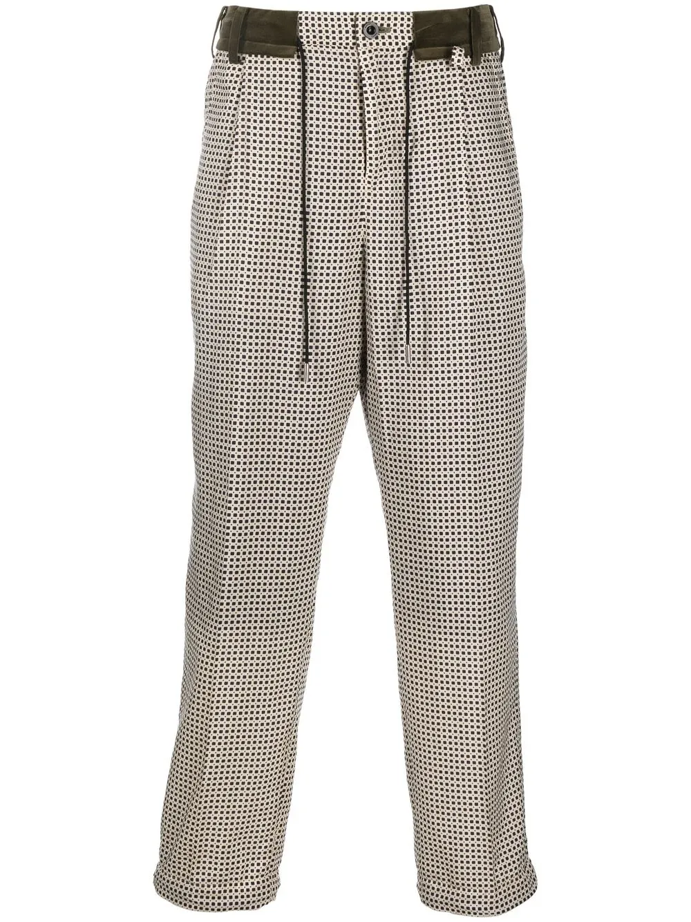 

sacai pantalones con estampado geométrico - Neutro