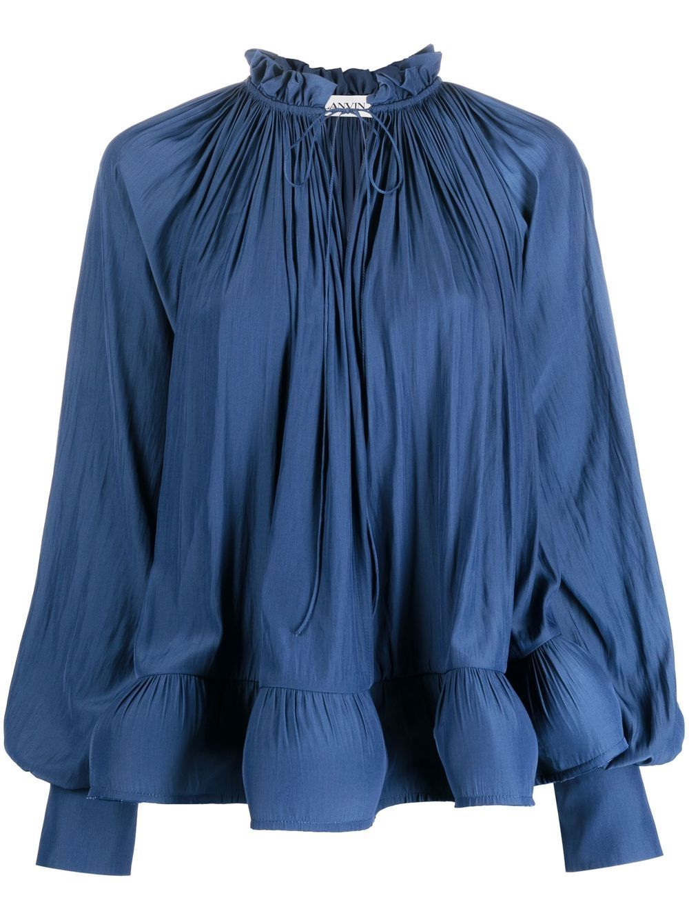 

Lanvin blusa acampanada con volantes - Azul